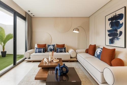 Utopia Stays - Appartement Lumineux, Ambiance Raffinée, Casablanca (fotografie 2)