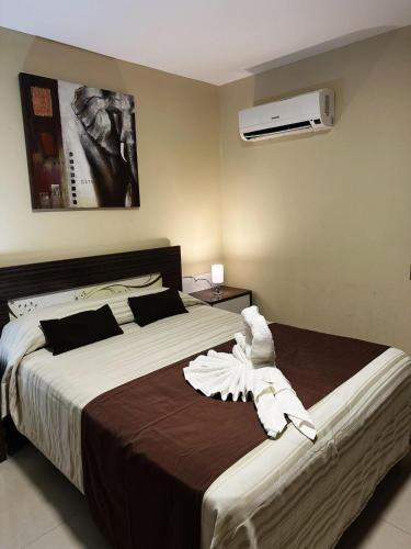1 double bed
