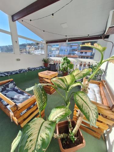 balkon/terras, Pousada Velha Tartaruga in Praia dos Anjos