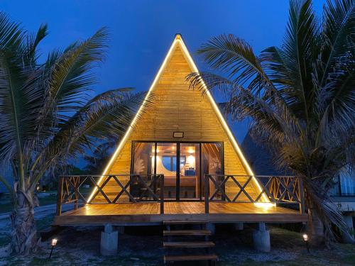 Exterior view, Cabana Tulumcito Pueblo in Santa Rita