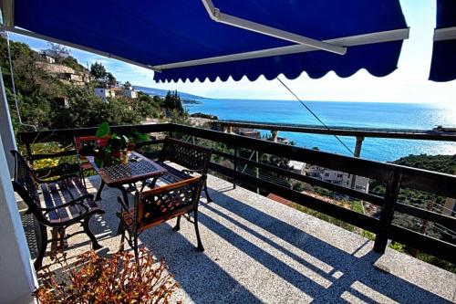 Balcony/terrace, Villa Blue Dreams in Dobra Voda