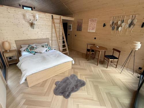 Domki modułowe przy plaży