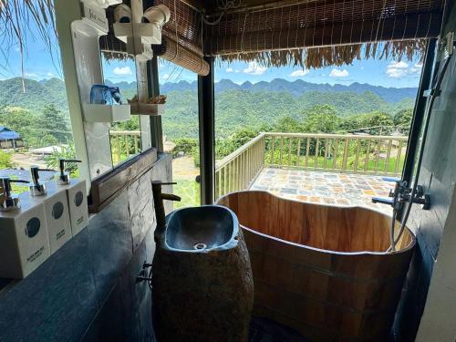 Pu Luong Jungle Lodge - 화장실