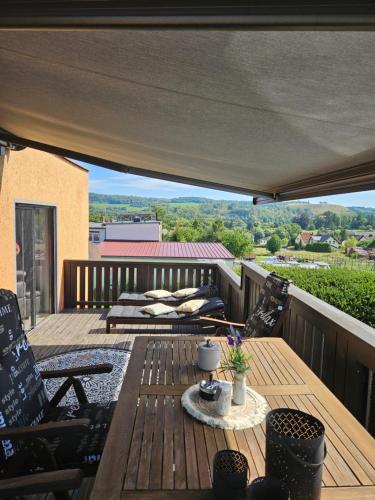 Balkons/terase, Appartment am Lämmerberg (Appartment am Lammerberg) in Possneck