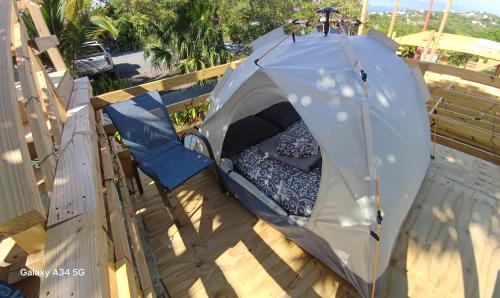 Rooster Run Camping is a - rooftop & elevated camping experience! Incredible views of The Rain Forre in Vieques