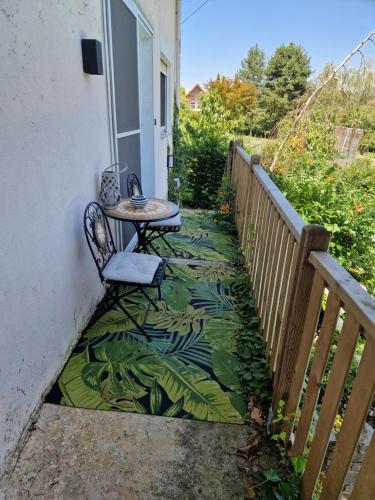 Balkons/terase, Ferienwohnung mit Pool an der Apfelstraße in Puch Bei Weiz