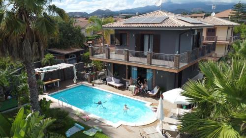 Etna Pool Villa Catania-Sea view in Mascalucia