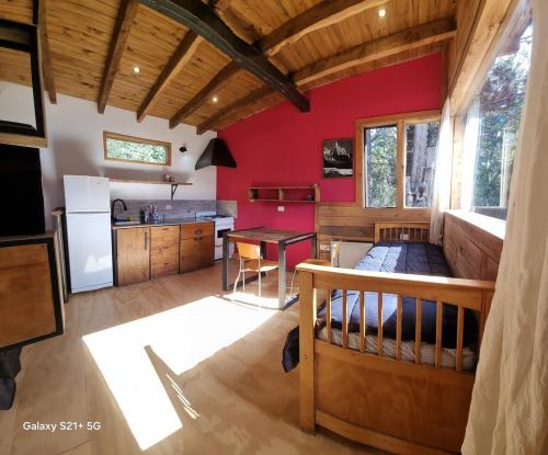 Kitchen, Cabana Aires del Bosque, entre lagos y montanas in San Carlos de Bariloche