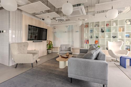 Sala de estar / sala de TV, Noli Gdansk Riverside in Long Gardens