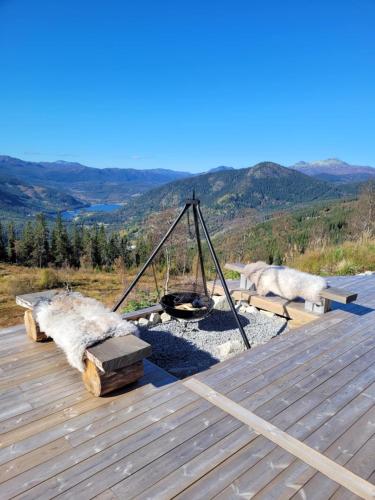 Ny hytte med panoramautsikt in Tuddal