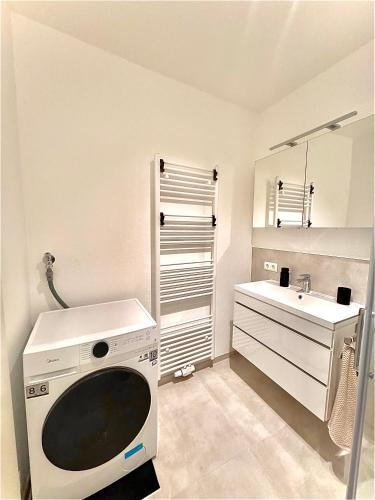 Fürdőszoba, Ferienwohnung Stadtflair an der Lahn in Lahnstein