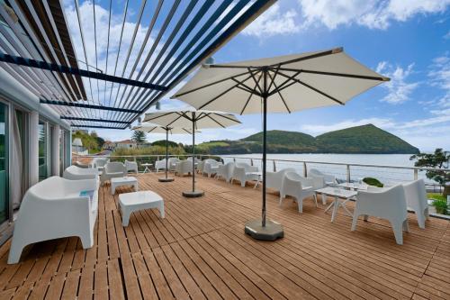 ระเบียง/ชานเรือน, โฮเทล โด คารากอล (Hotel do Caracol) in อันกรา โด เฮโรซโม