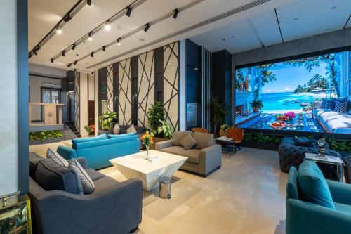 Előcsarnok, Gacine Hotel Salam فندق غسن السلام in Al Jamiah