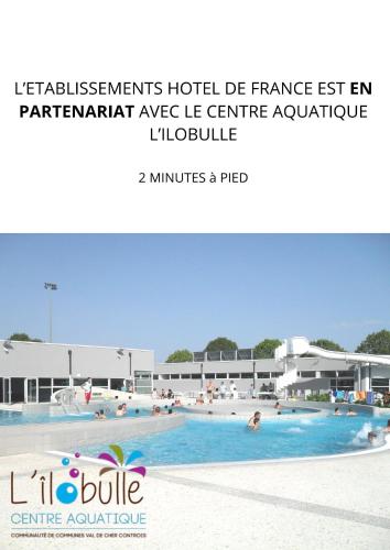 Contact Hotel de France Contres-Beauval-Cheverny - 수영장