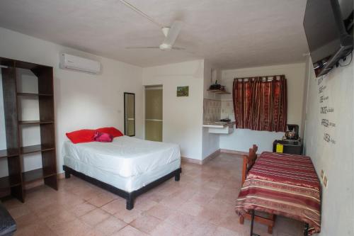 1 double bed