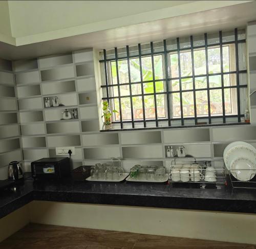 m² 1 guļamistaba, 2 privāta vannas istaba Māja Somvarpeta
 (Nature chirps holiday home coorg) in Somvarpeta