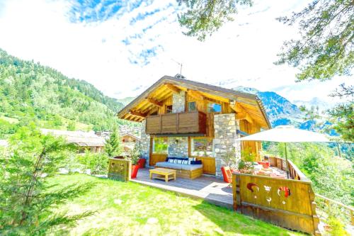 Unforgettable ski chalet sauna jacuzzi gym – khách sạn tại Le Villard Dessous
