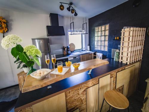 кухня, Premium apartment in Saint-Quirin with garden in Saint-Quirin