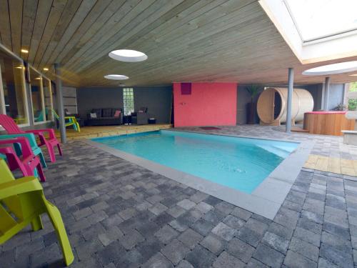 Swimmingpool, Trooz Villa with Pool & Sauna in Trooz