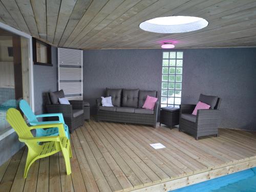 Swimmingpool, Trooz Villa with Pool & Sauna in Trooz