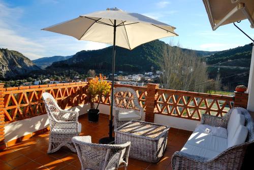 Erkély/terasz, Casa Icas in Villamena