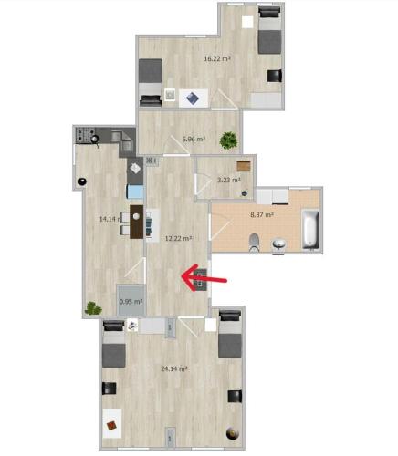 2 Zimmer, Küche, Bad - Monteurszimmer und Dienstwohnung im Boardinghaus Heide, Heide (fotografie 10)
