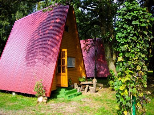 Viesnīcas āriene, Cottage in Lazy near Baltic Sea  Lake Jamno in Łazy (West Pomeranian)