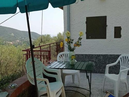 Erkély/terasz, Coastal Home in Moneglia in Moneglia