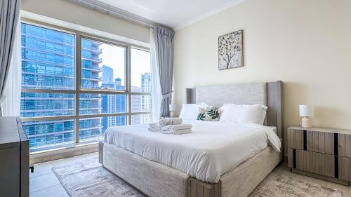 Relaxing Marina View Stay, Walk to Beach & Mall - 27AB02, Dubaj (zdjęcie 3)