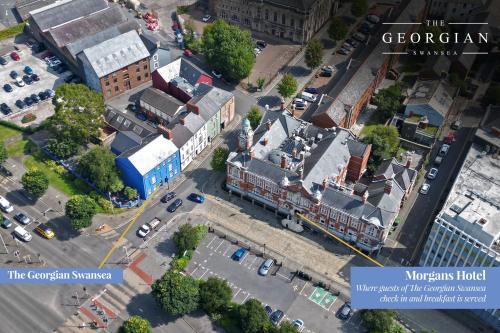 A szálláshely kívülről, The Georgian Swansea in Swansea Városközpont