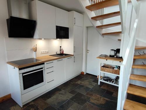 virtuve, Tiny House - Kleines Glück auf dem Ostedeich (Tiny House - Kleines Gluck auf dem Ostedeich) in Neuhaus (Oste)