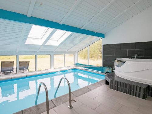 Swimming pool, 8 person holiday home in Løkken in Lokken