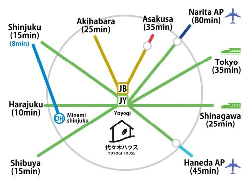 Yoyogi 10min Walk Shinjuku&Shibuya 3bed