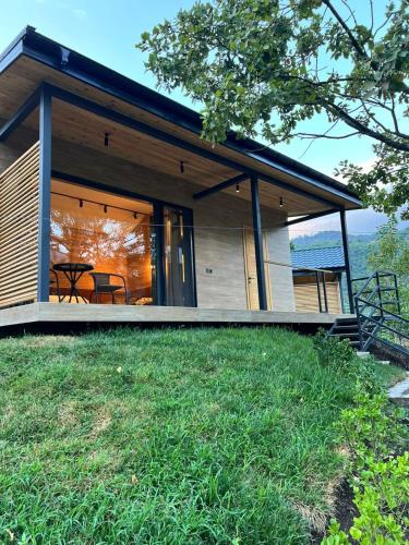 Lady and Bear in Ismailli