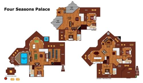Four Seasons Palace by American Patriot Getaways – khách sạn tại Ngoại ô Pigeon Forge