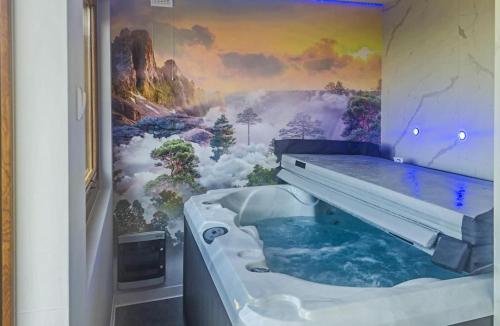bubbelbad, Domki Gorskie Janosik, Kwicol i Pyzdra Jacuzzi, Sauna in Bialy Dunajec