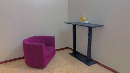 My flatmate and I in Santhiaba