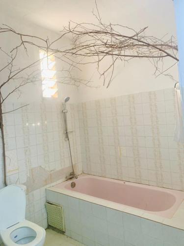 My flatmate and I in Santhiaba