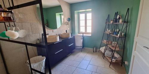 Fürdőszoba, La Belle Bourguignonne in Crêches-sur-Saône