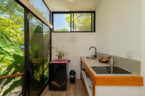 virtuve, Modern studio near Santa Teresa beach in Manzanillo