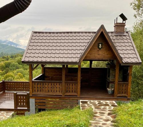 Balkons/terase, Котедж Хада-Галів Пісня гір in Shcherbovets
