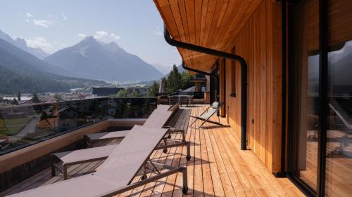 景觀, Lärchenlodge SkySpa and Whirlpool + Stubai Card in 富爾普梅斯