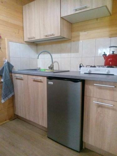 Domek letniskowy 6 osobowy drewniany nad jeziorem Wilczyńskim Świętne