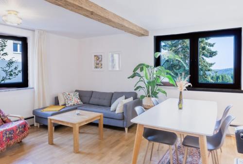 Ételek és italok, Naturblick Apartment - Modernes 3-Zimmer mit Privatparkplatz in Neustadt Bei Coburg