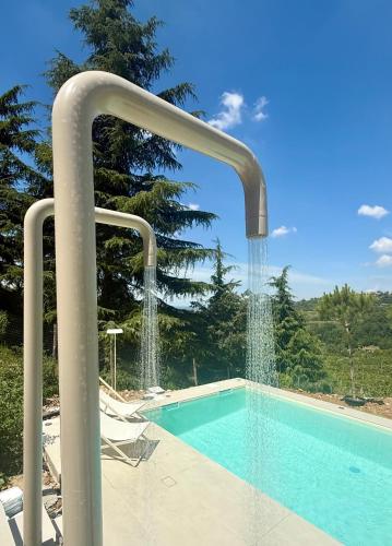 Peldbaseins, Villa Eleonora Italia in Mornico Losana