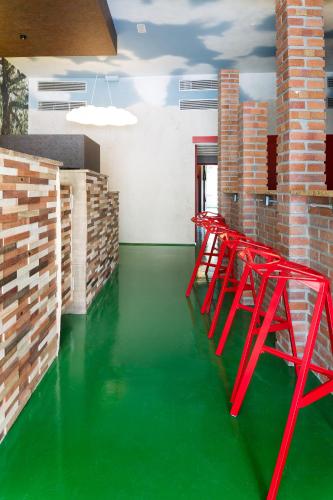 共用Lounge/電視區, 布蘭科旅館 (Blanco Albergue) in 聖地亞哥德孔波斯特拉舊城區