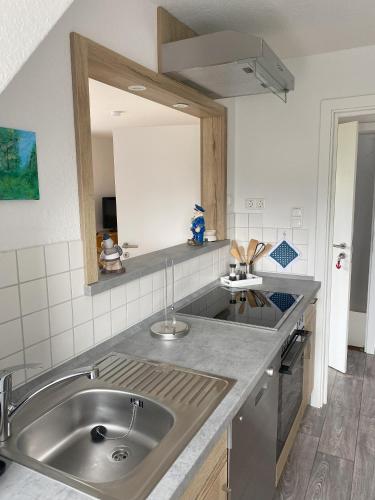 virtuve, Leuchtturm - maritime Ferienwohnung in Hollern-Twielenfleth in Hollern-Twielenfleth