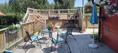 Balcony/terrace, Strandvikstugan in Faxstad