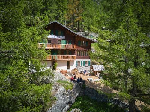 La cabanotel de Ferpècle in Haudères, Schweiz