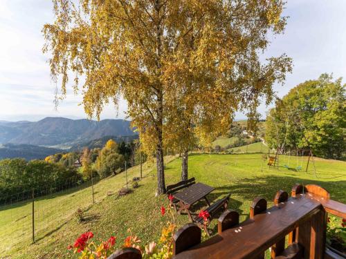 Balcony/terrace, Chalet in Eberstein near Saualpe Ski Area in Villach